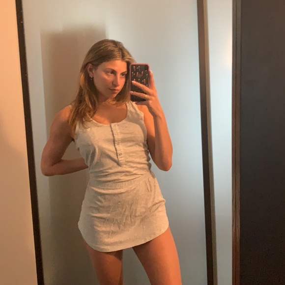 Gray summer dress - Picture 1 of 4